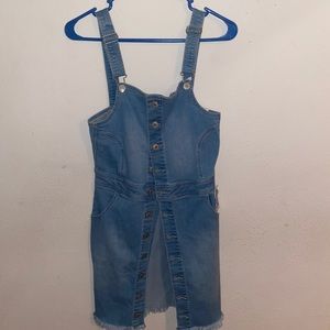 Denim Button-Up Jean Dress